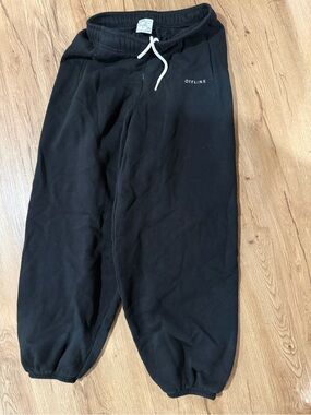 OFFLINE Women's Black Jogger Sweatpants with Drawstring Waist